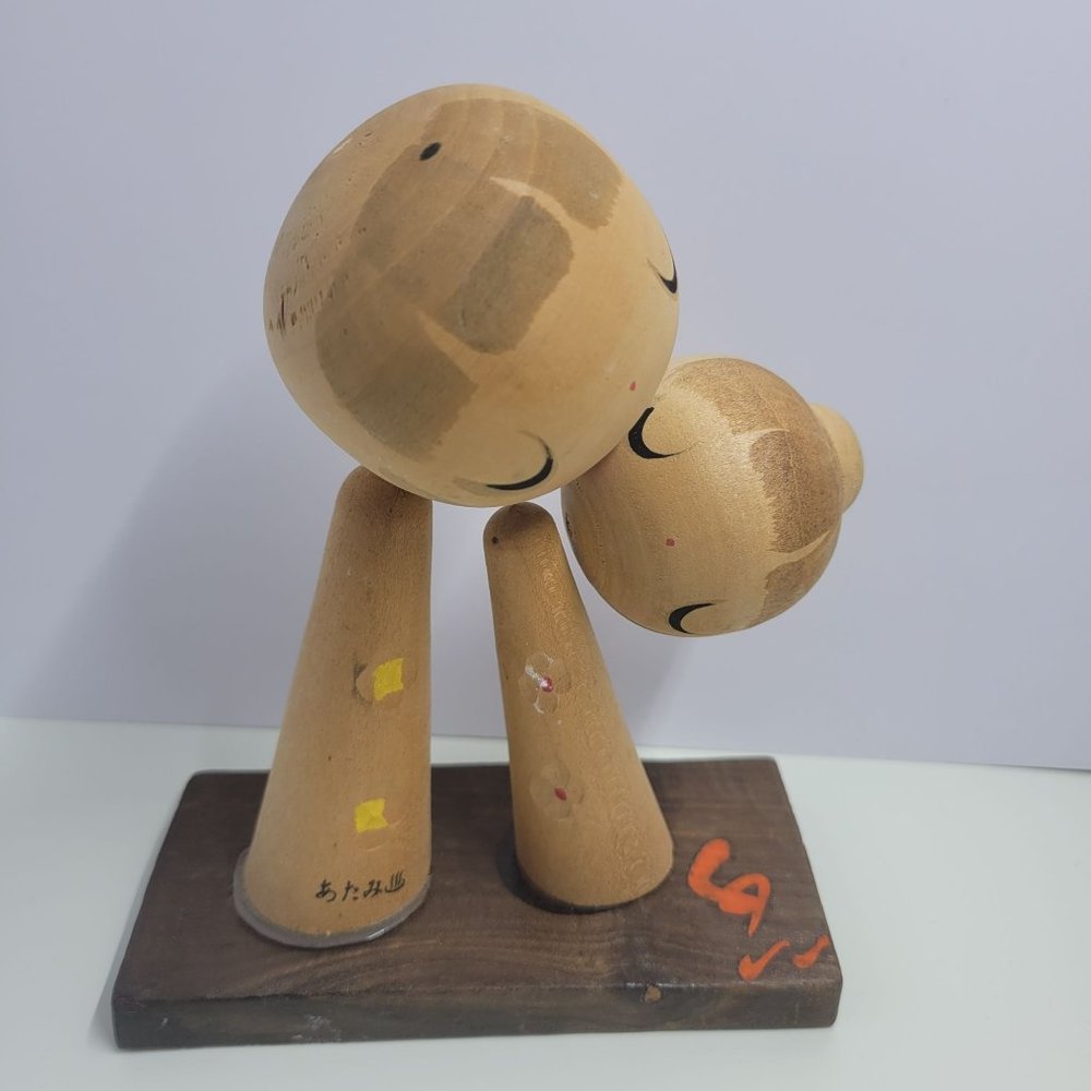 Traditional Japanese kokeshi doll, kokeshi doll, set kokeshi doll, kokeshi vinta